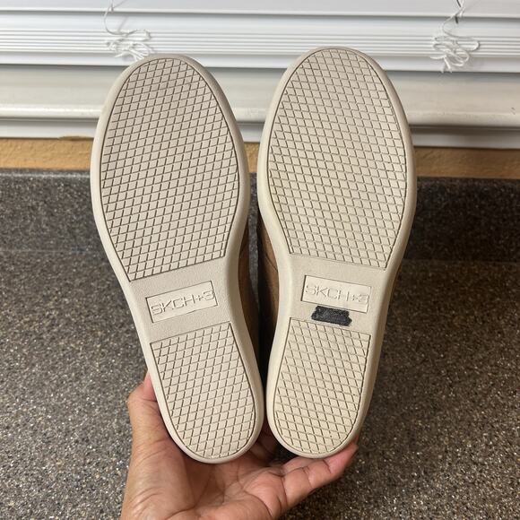 SKCH+3 Skechers Womens Sz 9.5 Brown Suede Hidden Wedge Comfort Casual Ankle Boot - Picture 9 of 10